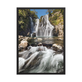 Affiche de La Réunion Cascade du Bassin Carrosse 50 × 70 cm / Noir - photographie Franck Grondin
