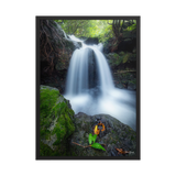 Affiche de La Réunion Cascade du Pont Rouge, Le Tremblet 50 × 70 cm / Noir - photographie Franck Grondin