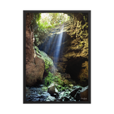 Affiche de La Réunion Caverne du Mapou 50 × 70 cm / Noir - photographie Franck Grondin