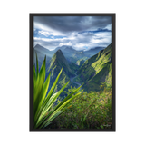 Affiche de La Réunion Mafate, Ciel Tourmenté 50 × 70 cm / Noir - photographie Franck Grondin