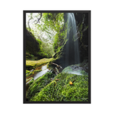 Affiche de La Réunion Cascade de la Ravine Citron Galet 50 × 70 cm / Noir - photographie Franck Grondin