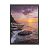 Affiche de La Réunion Crépuscule au Cap Champagne 50 × 70 cm / Noir - photographie Franck Grondin