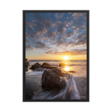 Affiche de La Réunion Coucher de Soleil à la Pointe du Diable 50 × 70 cm / Noir - photographie Franck Grondin