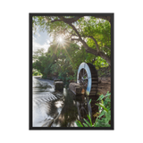 Affiche de La Réunion Le Moulin de la Tour des Roches 50 × 70 cm / Noir - photographie Franck Grondin