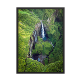 Affiche de La Réunion Le Trou de Fer vu du Ciel 50 × 70 cm / Noir - photographie Franck Grondin