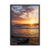 Affiche de La Réunion Saint-Pierre depuis Terre-Sainte 50 × 70 cm / Noir - photographie Franck Grondin