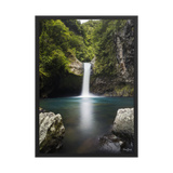 Affiche de La Réunion Cascade de Takamaka 50 × 70 cm / Noir - photographie Franck Grondin