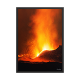 Affiche de La Réunion Fontaines de Lave, Mai 2015 50 × 70 cm / Noir - photographie Franck Grondin