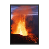 Affiche de La Réunion Coulée d'Août 2015 50 × 70 cm / Noir - photographie Franck Grondin