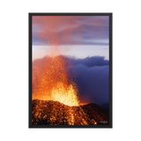 Affiche de La Réunion Rivière de Lave, Août 2015 50 × 70 cm / Noir - photographie Franck Grondin