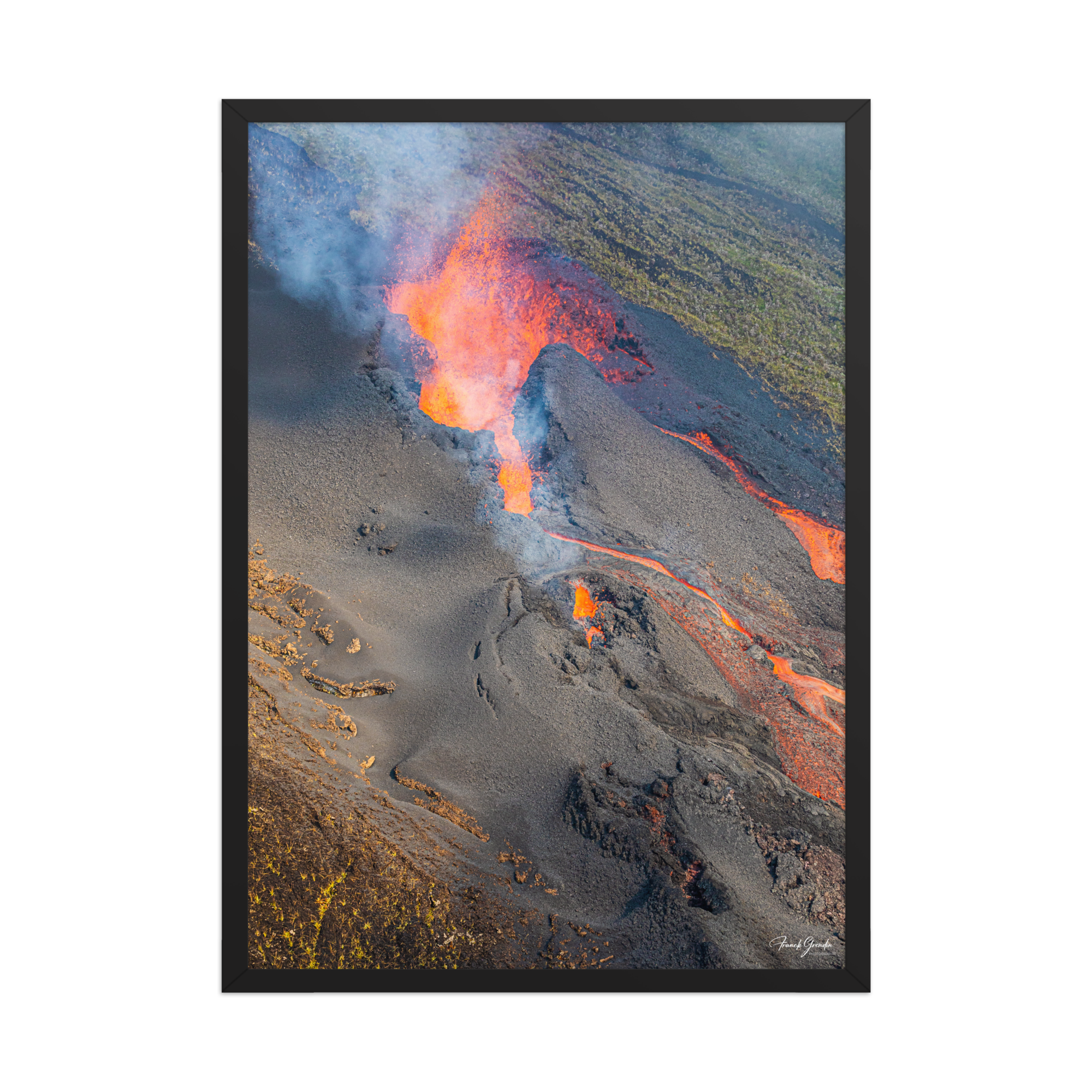 Affiche de La Réunion Coulées d'Octobre 2019 50 × 70 cm / Noir - photographie Franck Grondin