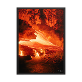Affiche de La Réunion Coulée de Février 2026 50 × 70 cm / Noir - photographie Franck Grondin