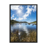 Affiche de La Réunion Le Lac Argamasse 50 × 70 cm / Noir - photographie Franck Grondin