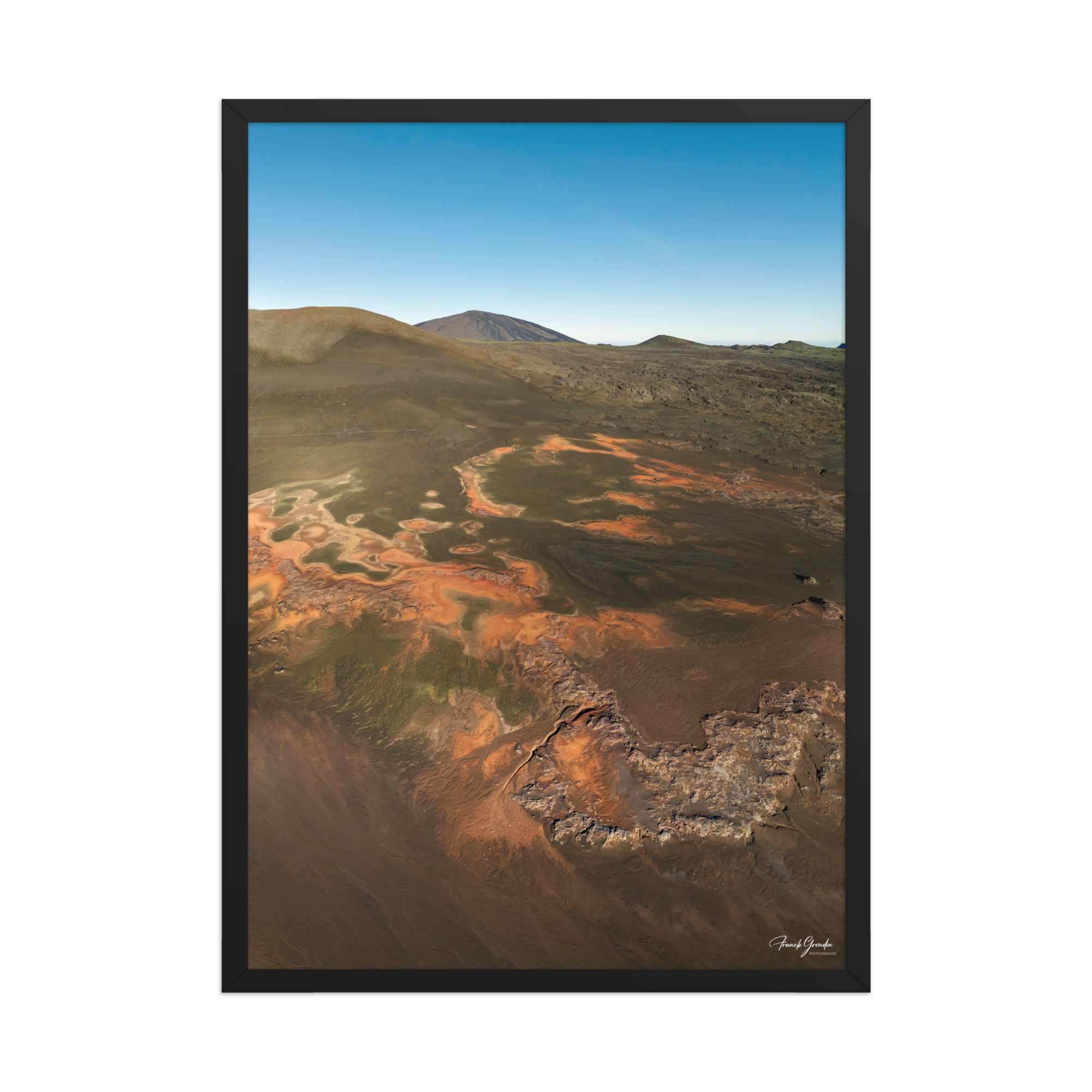 Affiche de La Réunion La Plaine des Sables 50 × 70 cm / Noir - photographie Franck Grondin