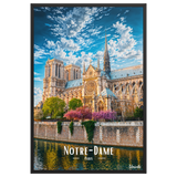 Affiche de Paris Notre-Dame 61 × 91 cm / Noir - Univile