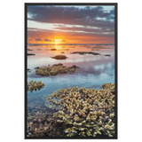 Affiche de La Réunion Sunset du récif 61 × 91 cm / Noir - Univile La Réunion