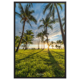 Affiche de La Réunion Sunset Grande Anse 61 × 91 cm / Noir - Univile La Réunion