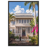 Affiche de La Réunion Case Angélique 61 × 91 cm / Noir - Univile La Réunion
