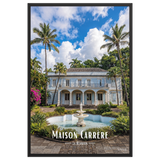 Affiche de La Réunion Maison Carrère 61 × 91 cm / Noir - Univile La Réunion