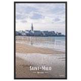 Affiche de Bretagne Saint-Malo 61 × 91 cm / Noir - Univile Bretagne
