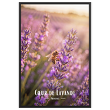 Affiche de Provence Cœur de Lavande 61 × 91 cm / Noir - Univile Provence