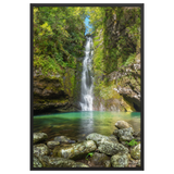 Affiche de La Réunion Cascade du Bassin Chouchou 61 × 91 cm / Noir - photographie Franck Grondin