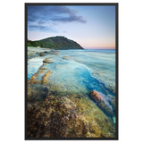 Affiche de La Réunion Crépuscule sur le Piton de Grande Anse 61 × 91 cm / Noir - photographie Franck Grondin