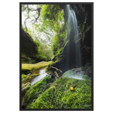 Affiche de La Réunion Cascade de la Ravine Citron Galet 61 × 91 cm / Noir - photographie Franck Grondin