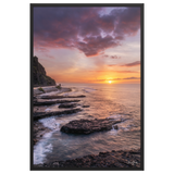 Affiche de La Réunion Crépuscule au Cap Champagne 61 × 91 cm / Noir - photographie Franck Grondin