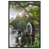 Affiche de La Réunion Le Moulin de la Tour des Roches 61 × 91 cm / Noir - photographie Franck Grondin