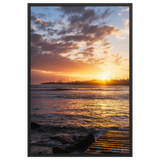 Affiche de La Réunion Saint-Pierre depuis Terre-Sainte 61 × 91 cm / Noir - photographie Franck Grondin