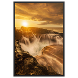 Affiche de La Réunion Le Souffleur de la Pointe des Châteaux 61 × 91 cm / Noir - photographie Franck Grondin