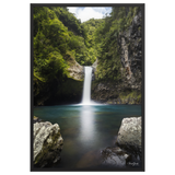 Affiche de La Réunion Cascade de Takamaka 61 × 91 cm / Noir - photographie Franck Grondin