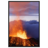 Affiche de La Réunion Rivière de Lave, Août 2015 61 × 91 cm / Noir - photographie Franck Grondin