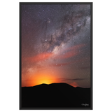 Affiche de La Réunion Éruption sous les Étoiles, Février 2019 61 × 91 cm / Noir - photographie Franck Grondin