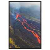 Affiche de La Réunion Éruption d'Octobre 2019 61 × 91 cm / Noir - photographie Franck Grondin