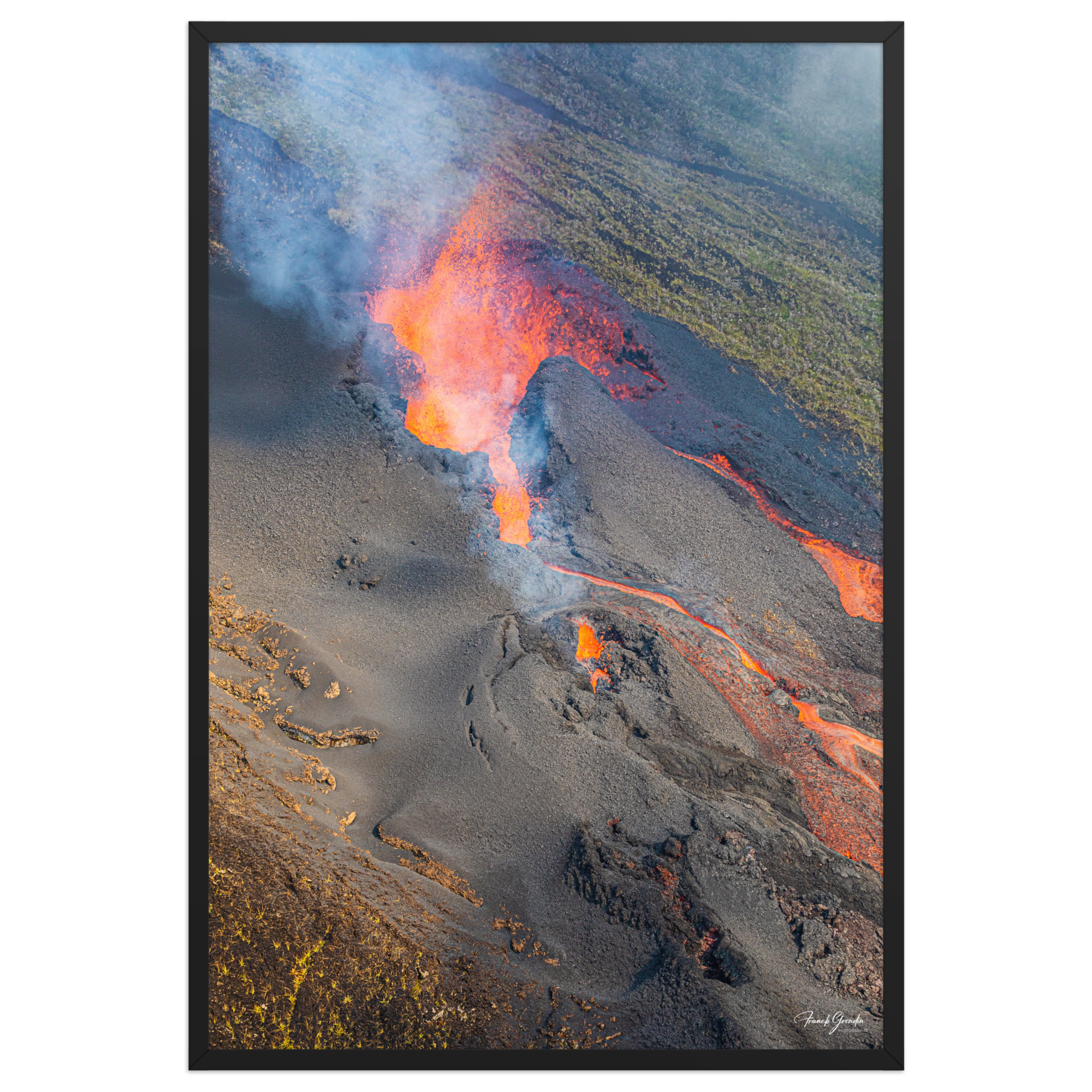 Affiche de La Réunion Coulées d'Octobre 2019 61 × 91 cm / Noir - photographie Franck Grondin