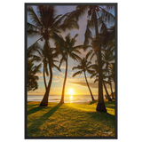 Affiche de La Réunion Cocotiers de Grande Anse 61 × 91 cm / Noir - photographie Franck Grondin