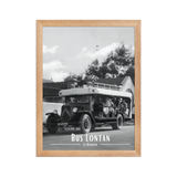 Affiche de la Réunion Car Courant d’Air Noir & Blanc 30 × 40 cm / Oak - Univile