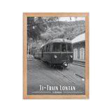 Affiche de La Réunion Ti-Train Lontan Noir & Blanc 30 × 40 cm / Oak - Univile