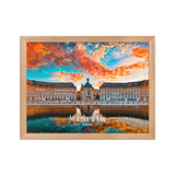 Affiche de Bordeaux Miroir d’eau - Bordeaux 30 × 40 cm / Oak - Univile