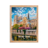 Affiche de Paris Notre-Dame 30 × 40 cm / Oak - Univile