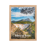 Affiche Barrage de la Sainte-Victoire  30 × 40 cm / Oak - Univ'île