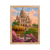 Affiche de Paris Sacré-Cœur – Montmartre 30 × 40 cm / Oak - Univile