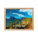 Affiche de la Réunion Belvédère du Maïdo horizontal 30 × 40 cm / Oak - Univile