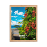 Affiche de la Réunion Letchi Péi 30 × 40 cm / Oak - Univile