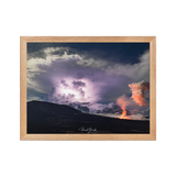 Affiche de La Réunion Tonnerre et Feu 30 × 40 cm / Oak - Univile La Réunion