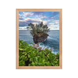Affiche de La Réunion Roche Pas de Cabris 30 × 40 cm / Oak - Univile La Réunion
