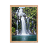 Affiche de La Réunion Cascade des Aigrettes 30 × 40 cm / Oak - Univile La Réunion