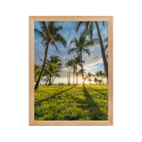 Affiche de La Réunion Sunset Grande Anse 30 × 40 cm / Oak - Univile La Réunion